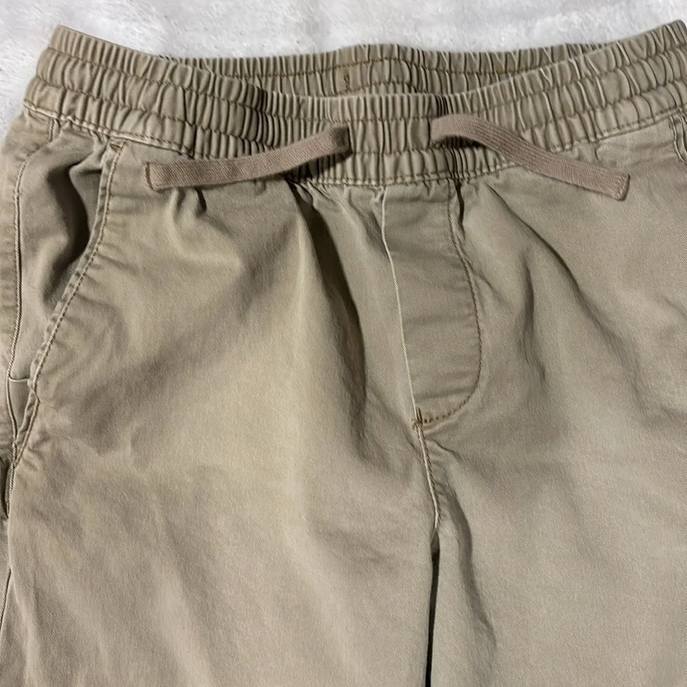 George Jogger Pants Men's Size S (28-30) Tan Elastic Waist Drawstring - Picture 3 of 8